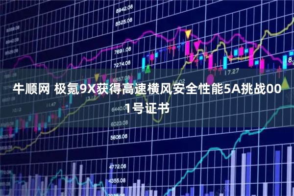 牛顺网 极氪9X获得高速横风安全性能5A挑战001号证书