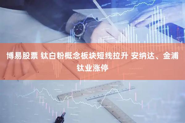 博易股票 钛白粉概念板块短线拉升 安纳达、金浦钛业涨停